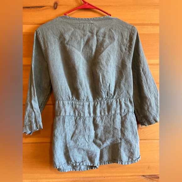 FLAX blue wrap top • size P (XS 4/6) • light blue • 3/4 sleeve • beautiful! 😍 - Picture 5 of 10